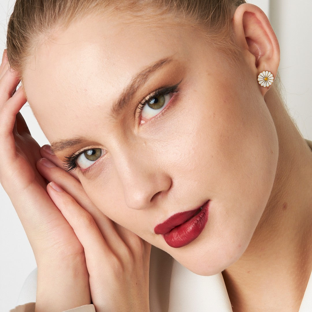Daisy Earrings - 925 Silver