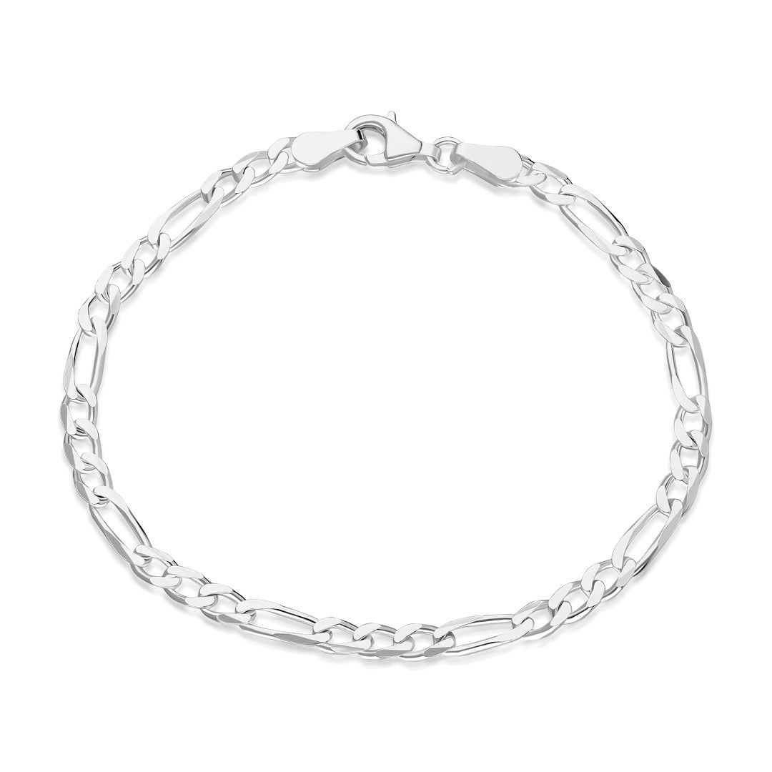 Figaro Model Chain Bracelet - 925 SILVER