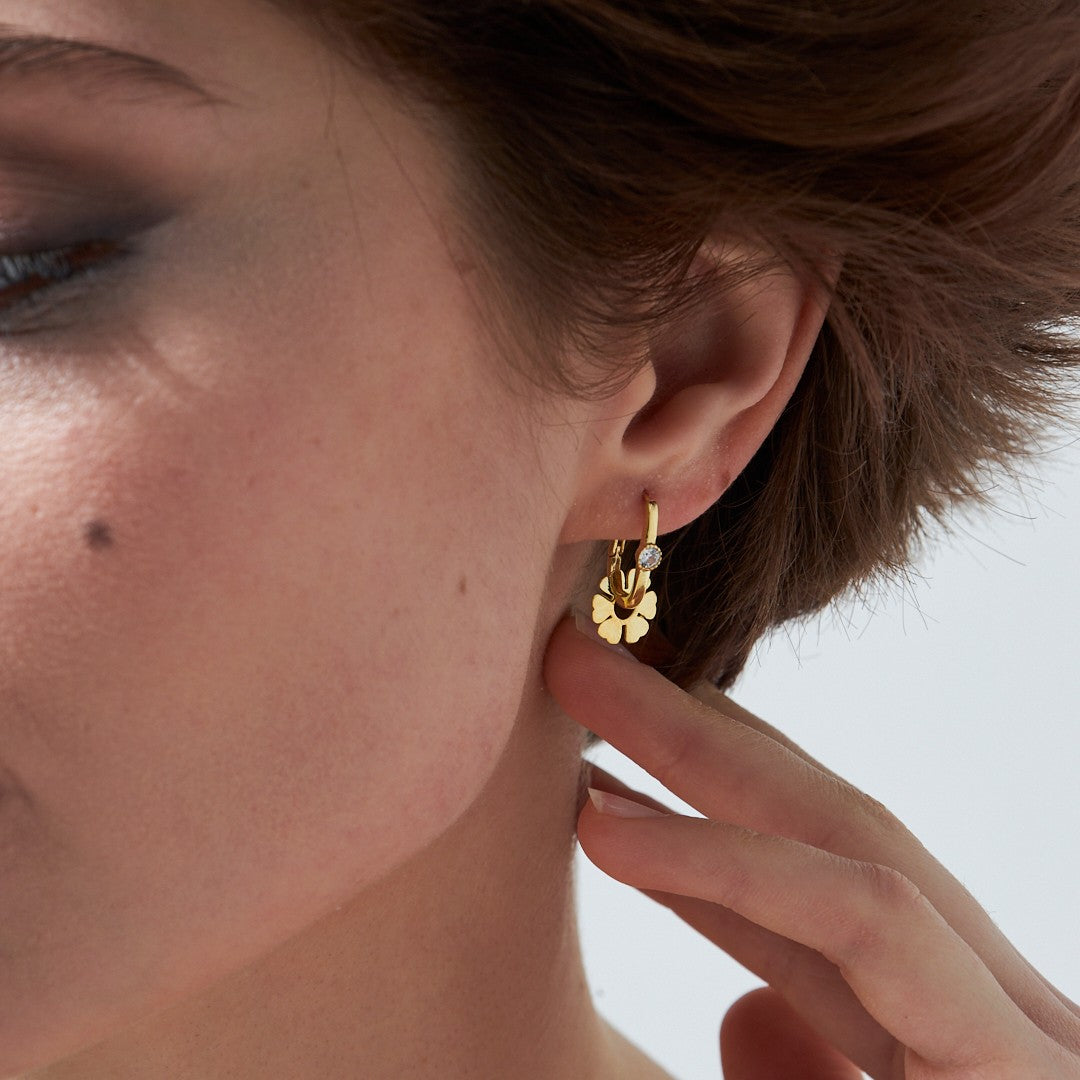 Wheel Earring - 925 SILVER