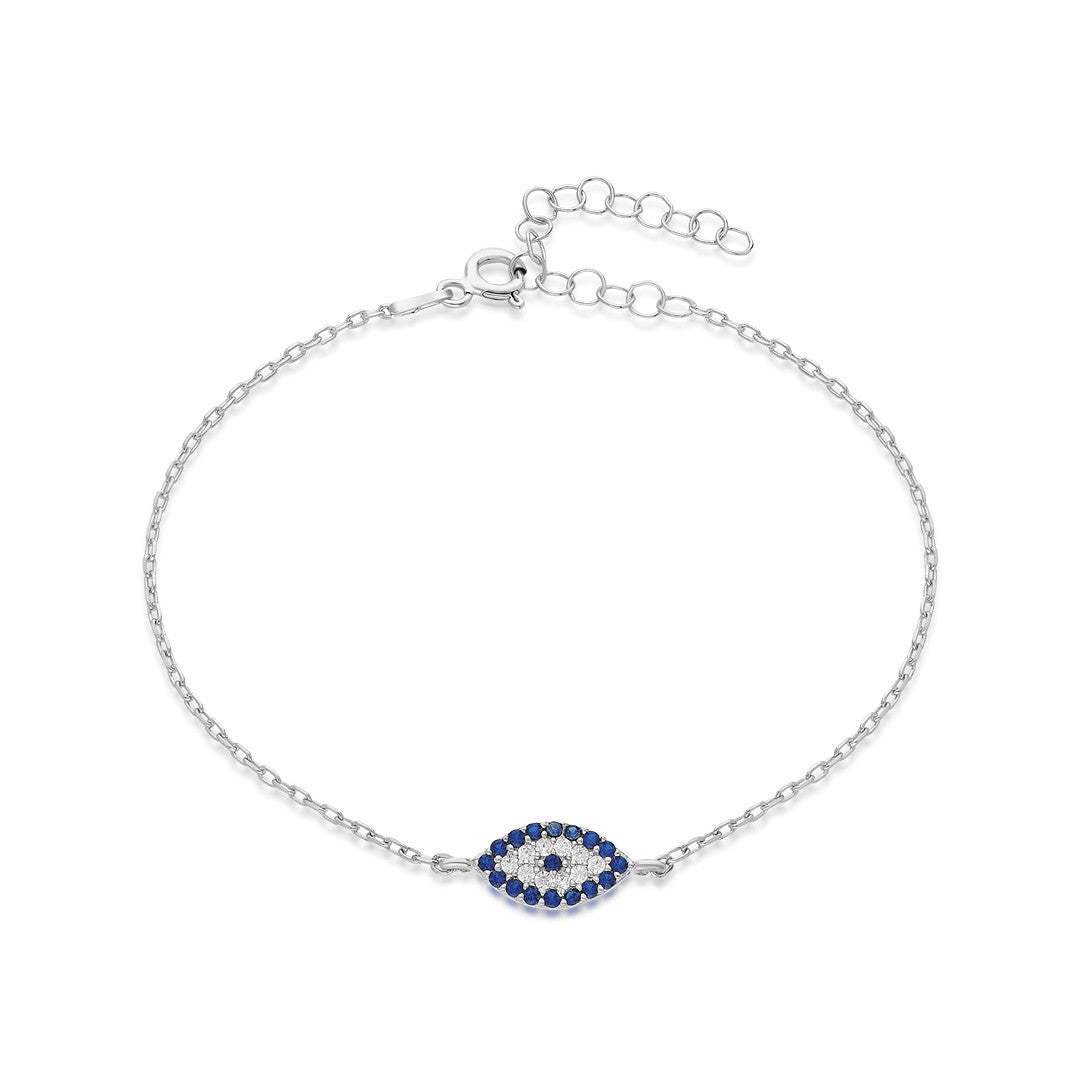 Zircon Stone Eye Bracelet - 925 SILVER