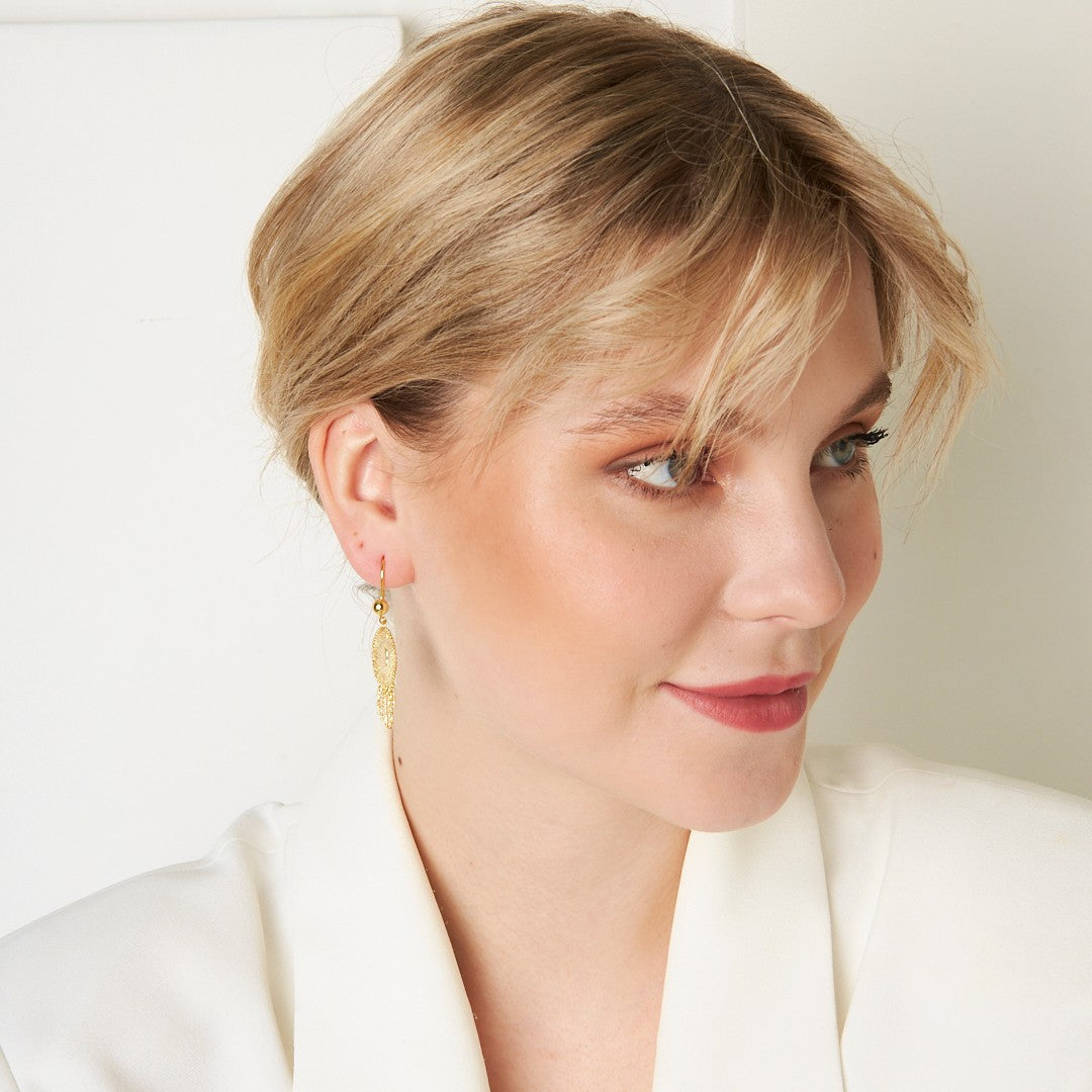 Quarter Tassel Earrings - 925 Silver