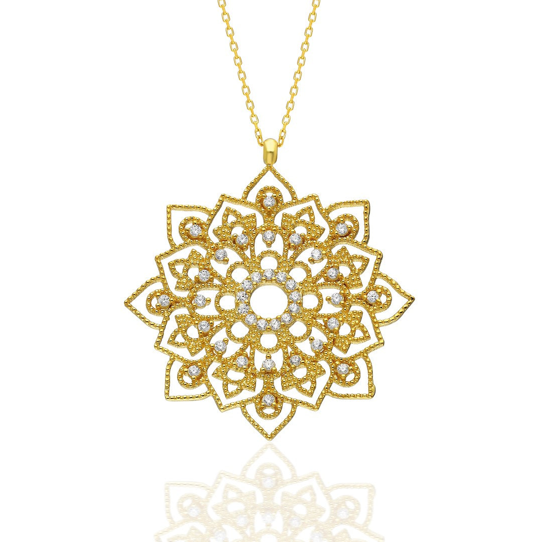 Flower of Life Necklace - 925 Silver