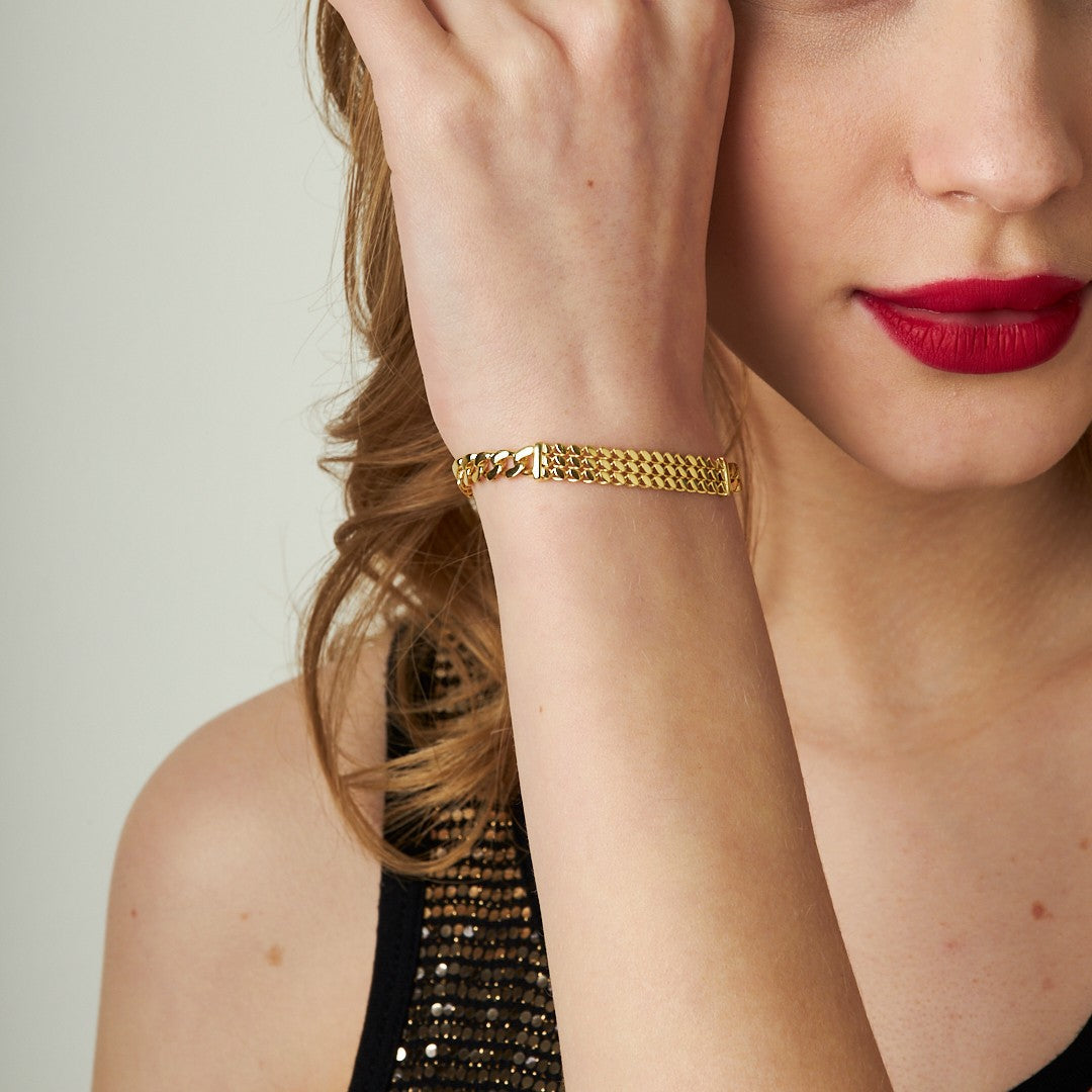 Gourmet Herringbone Bracelet - 925 SILVER