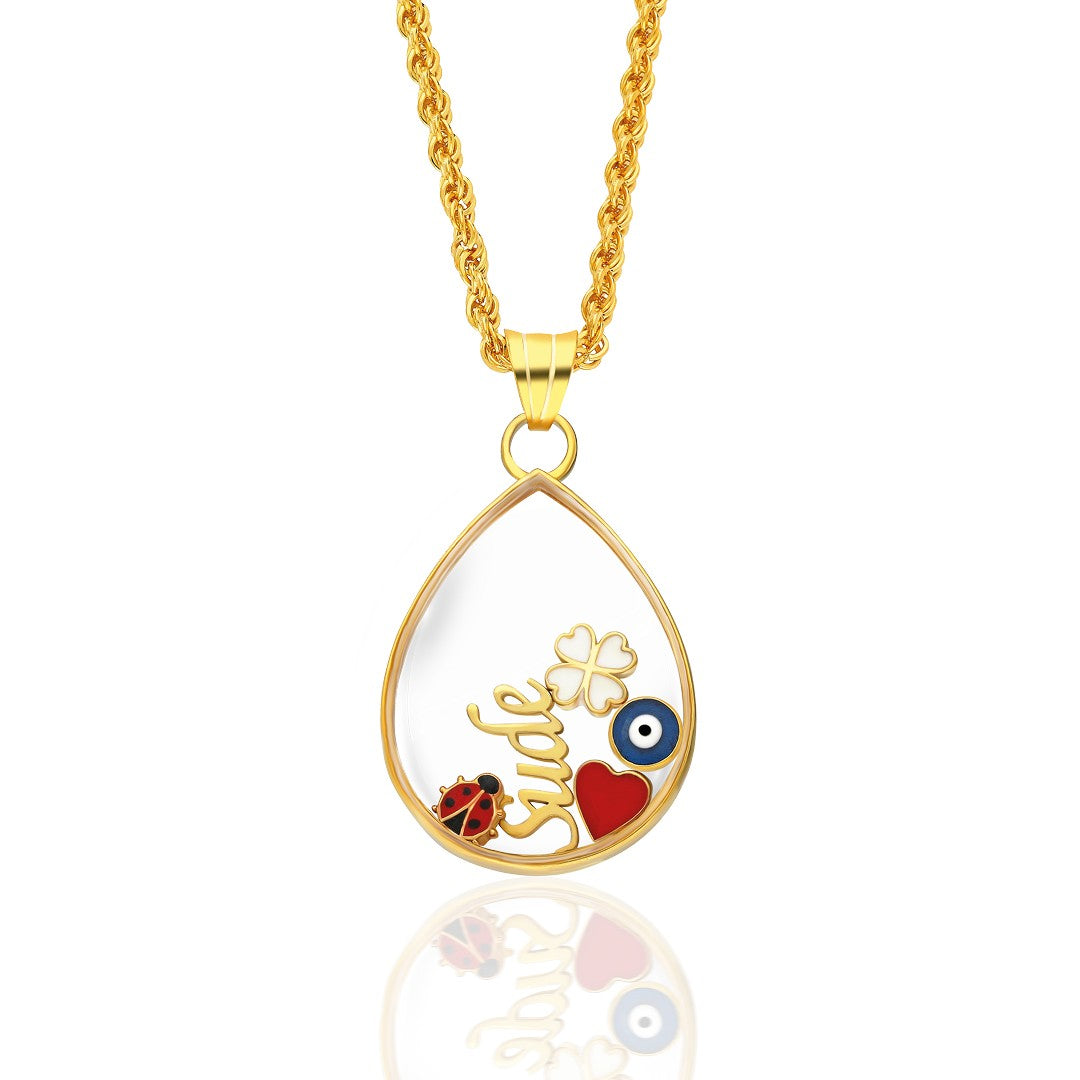 Named Lucky Necklace - 925 Silver