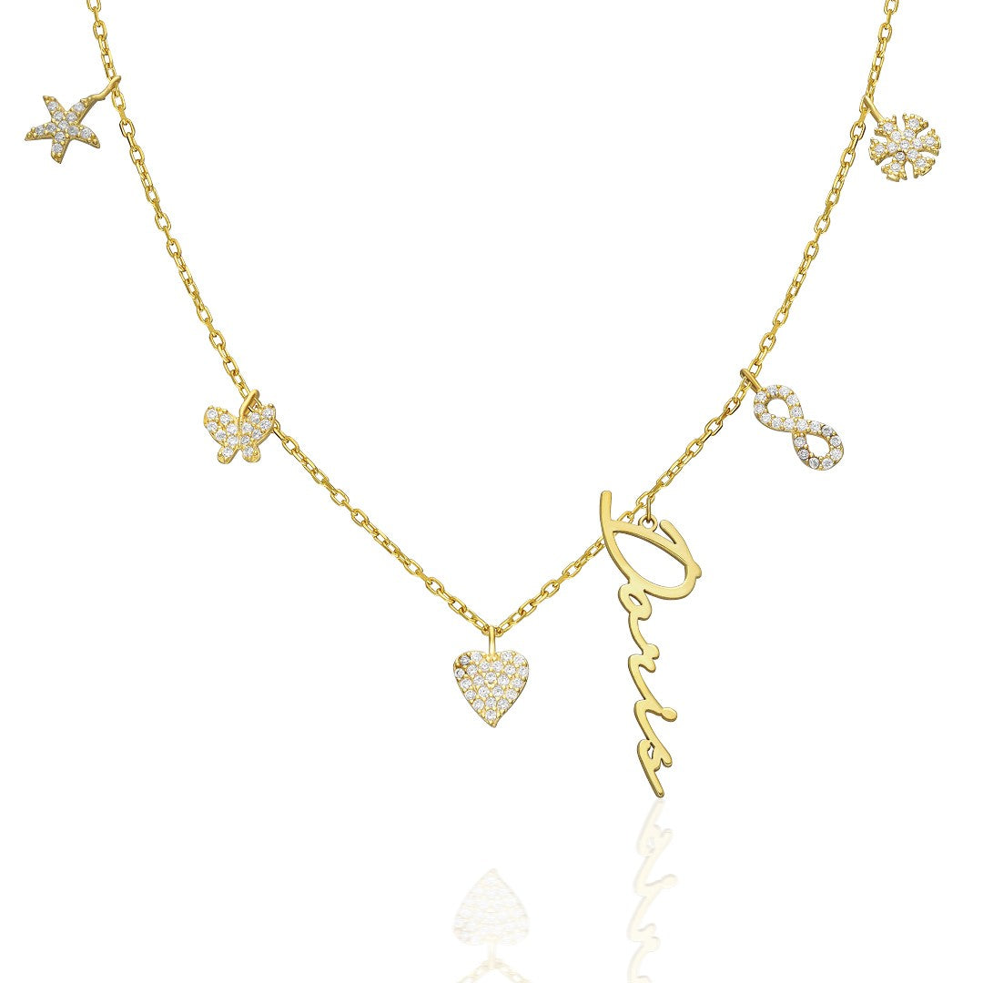 Charm Signature Necklace - 925 Silver