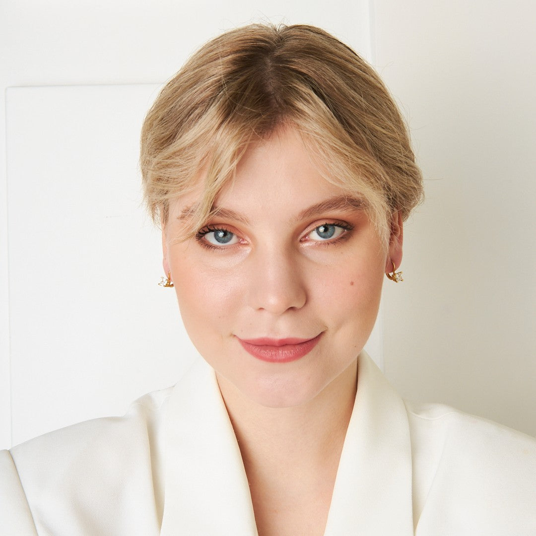 Sparkling Solitaire Earrings - 925 SILVER