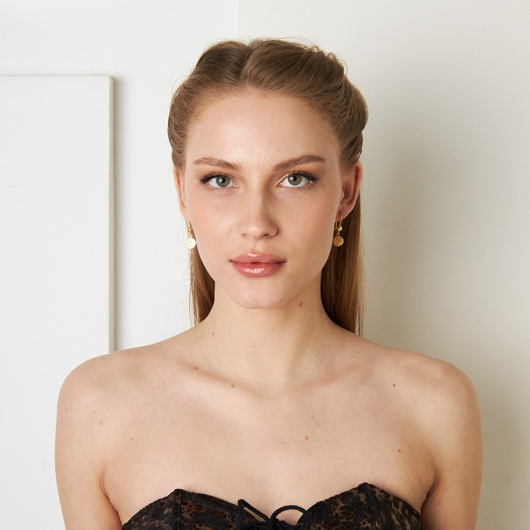 Plain Tughra Earrings - 925 SILVER