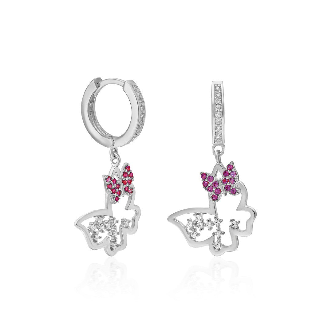 STYLISCH BUTTERFLY OHRRING | 925 SILBER