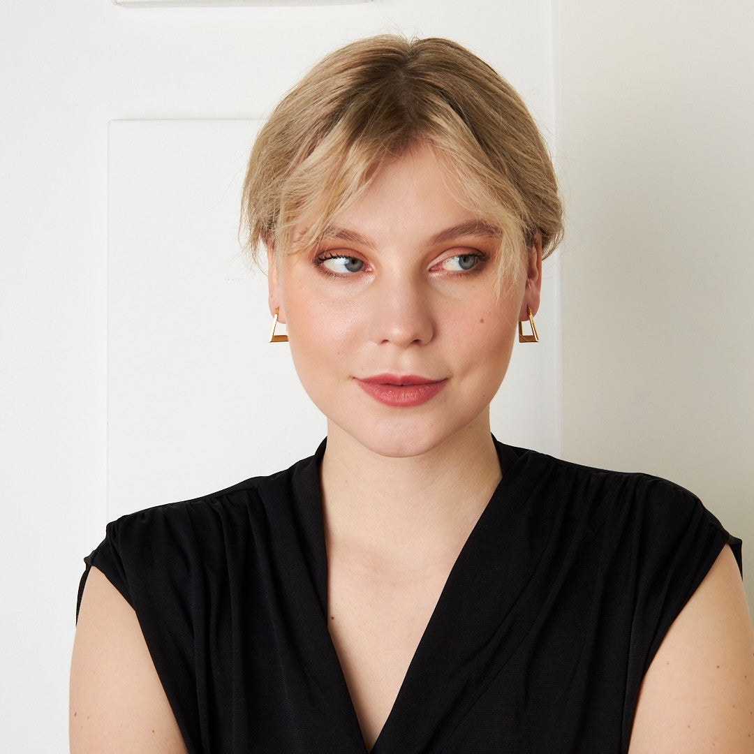 Trendy Asymmetric Earrings - 925 SILVER