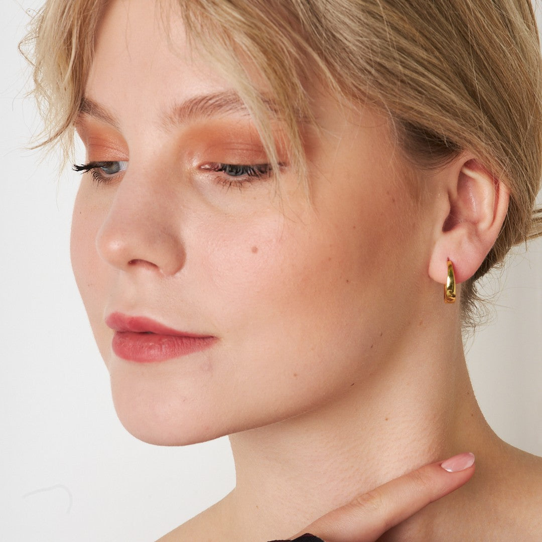 Simple Oval Earrings - 925 SILVER