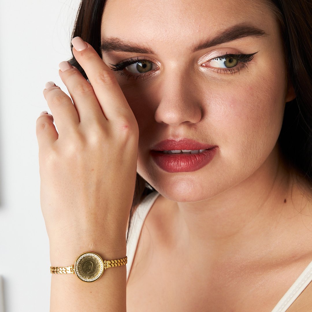 Double Sequin Quarter Bracelet - 925 SILVER