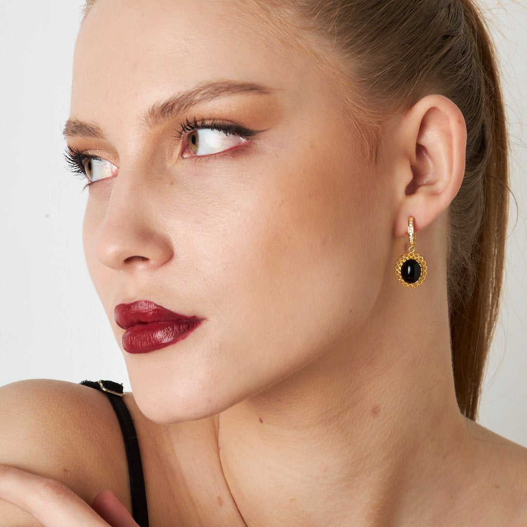 Sapphire Earrings - 925 Silver