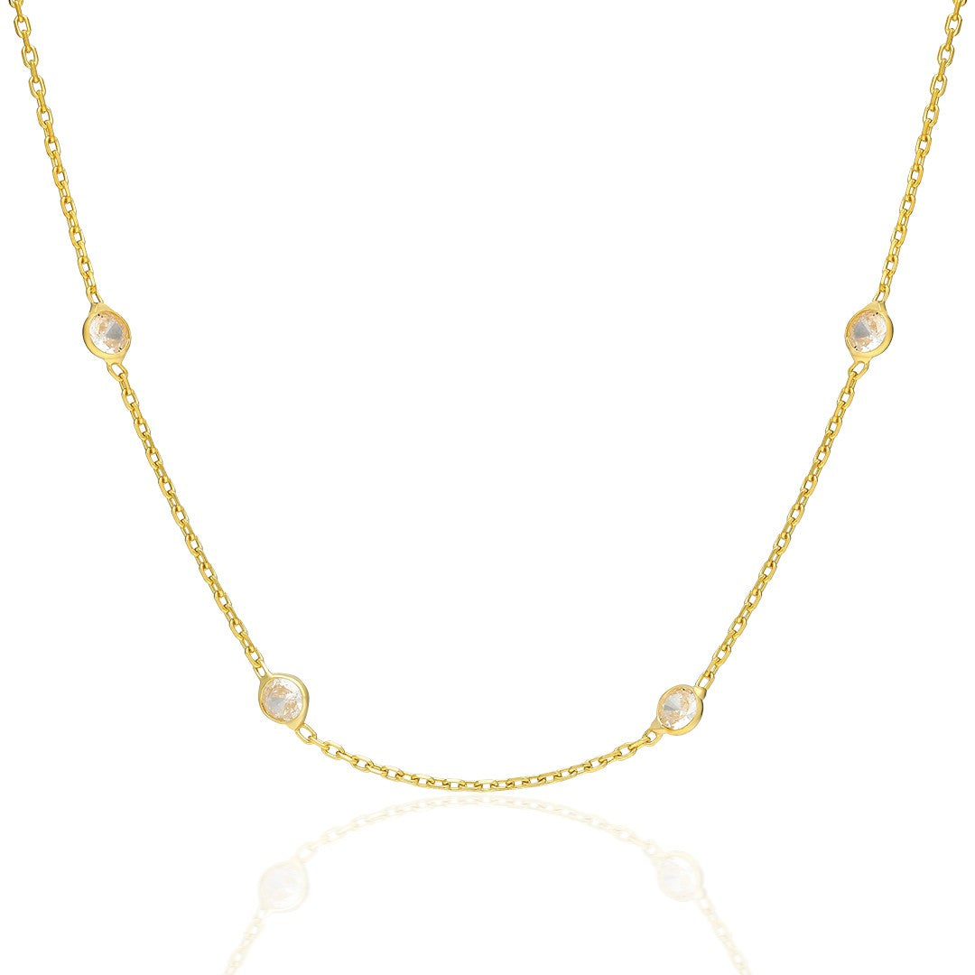 HALSKETTE MIT WEIßEM PERLE | 925 SILBER