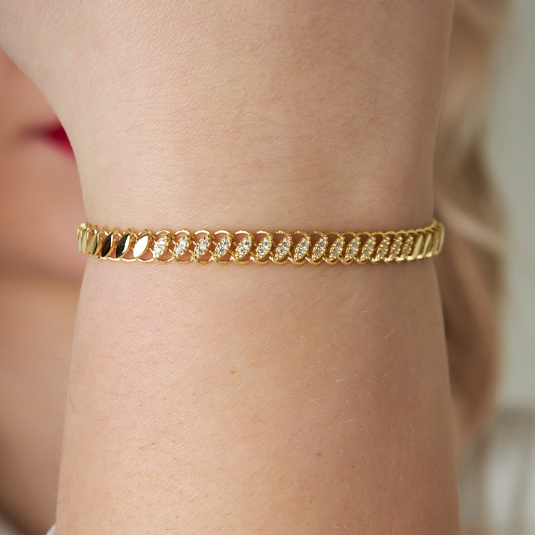 Oval Chain Bracelet 2 - 925 SILVER