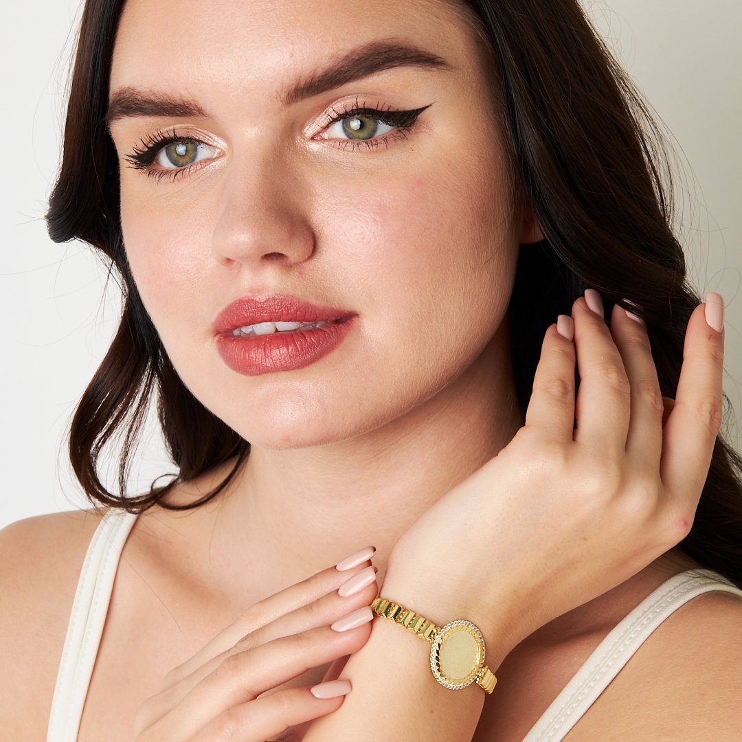 Rectangular Chain Bracelet - 925 SILVER