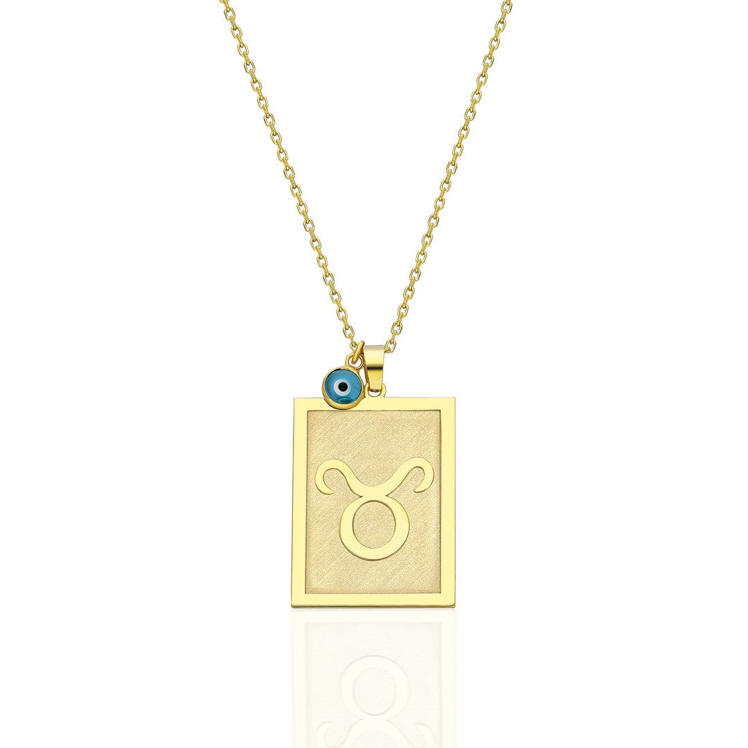 Evil Eye Taurus Necklace - 925 SILVER