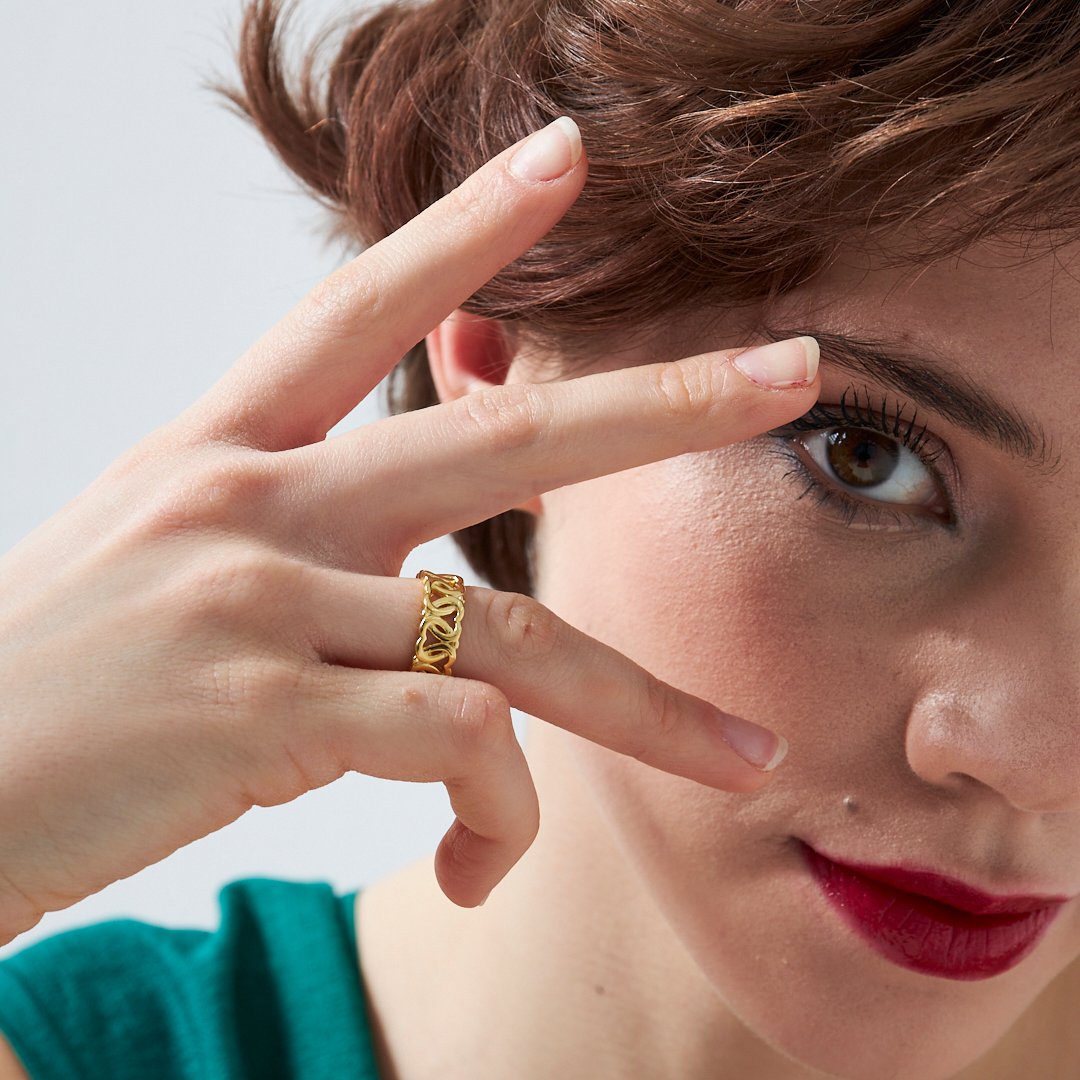 Heart Ivy Ring - 925 SILVER