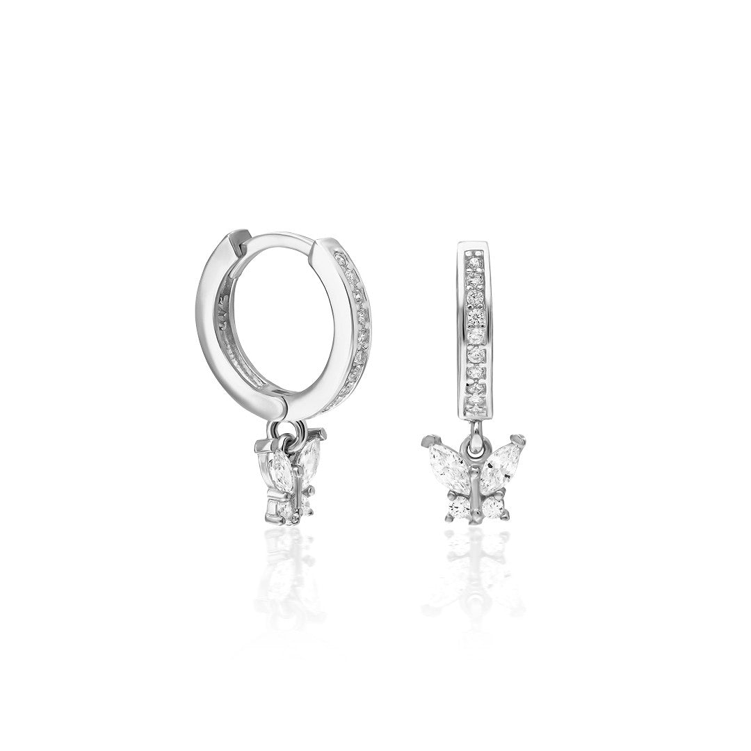 Mini Butterfly Earrings - 925 SILVER
