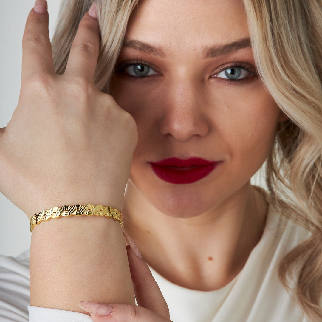 Knitted Bracelet - 925 SILVER