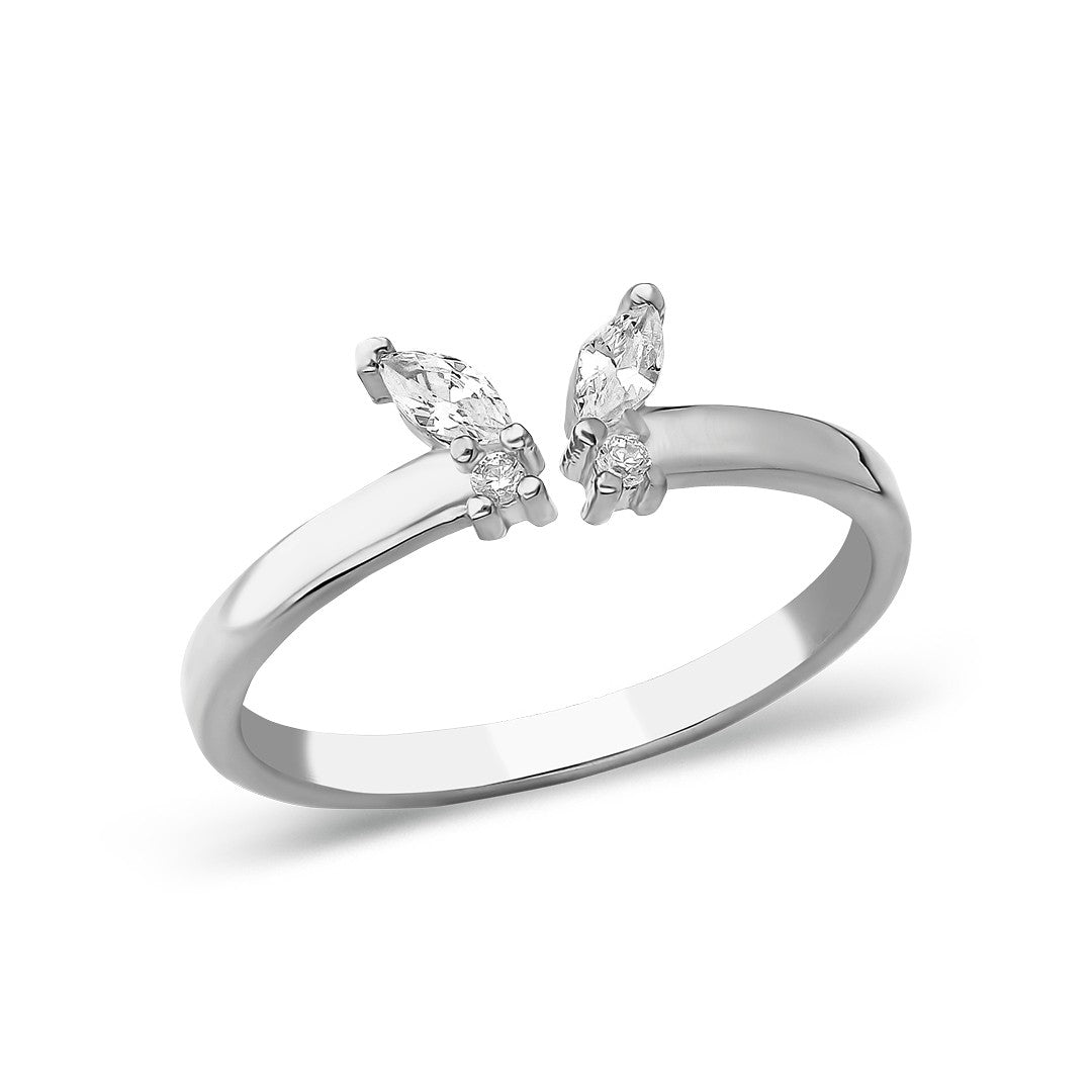 Butterfly Detailed Ring - 925 SILVER