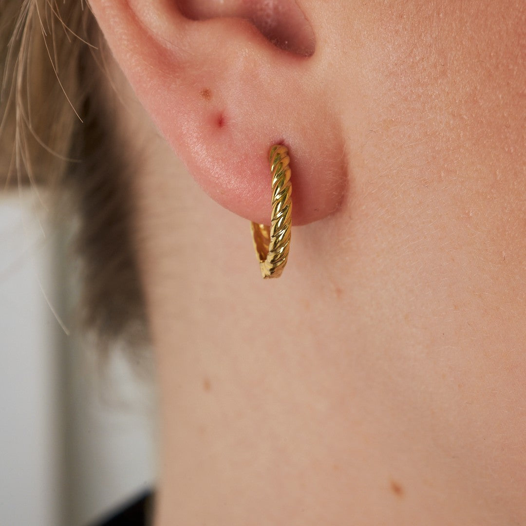 Curly Earrings - 925 Silver