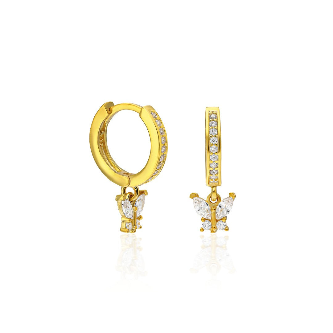 Mini Butterfly Earrings - 925 SILVER