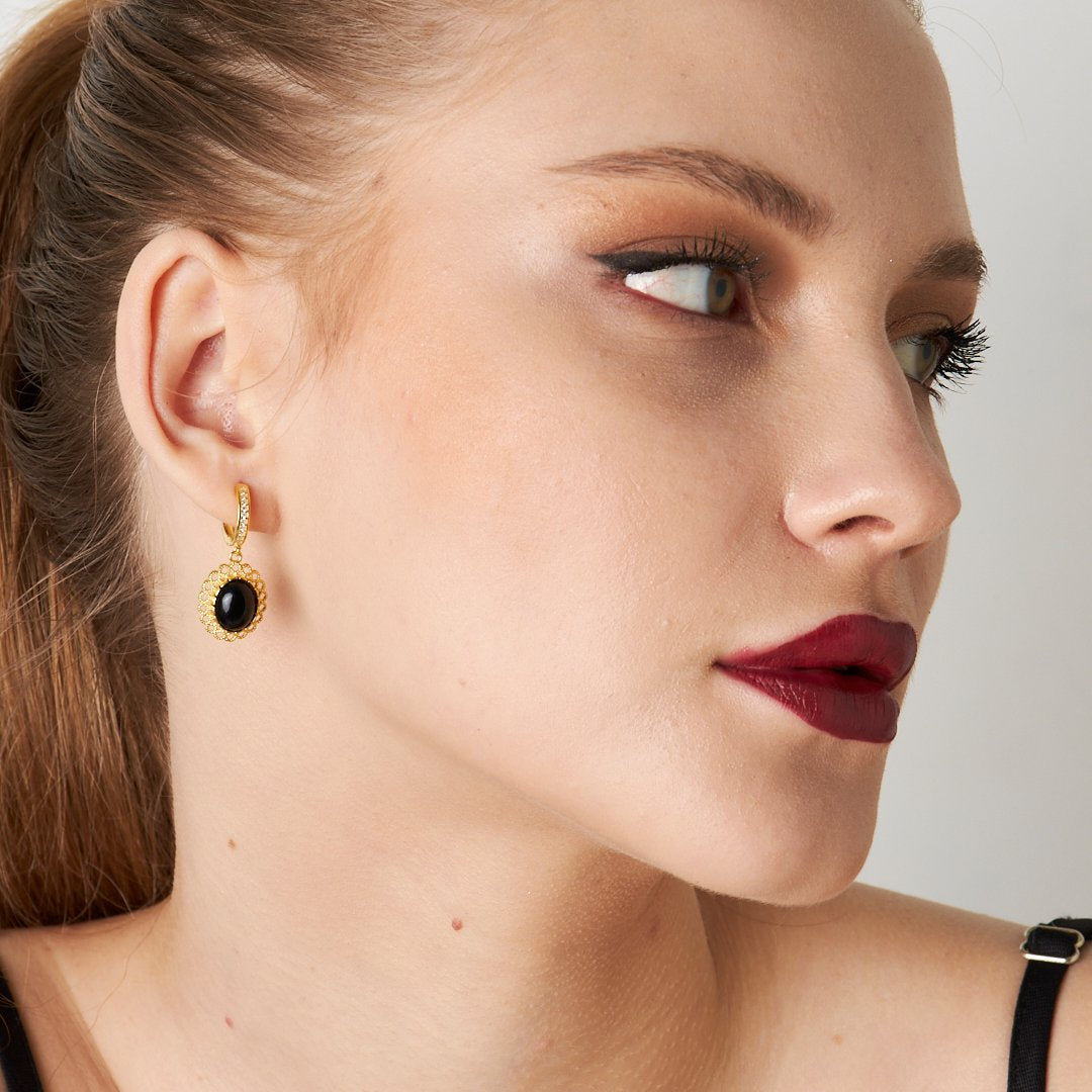 Sapphire Earrings - 925 Silver