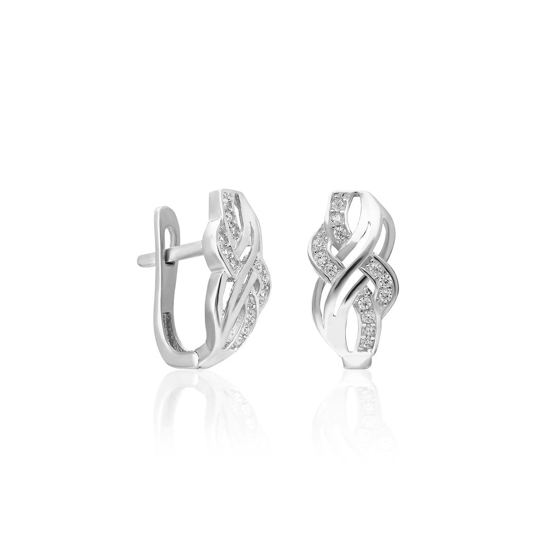 Ivy Model Stone Earrings 2 - 925 SILVER