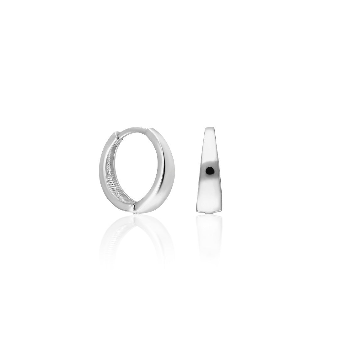 Simple Oval Earrings - 925 SILVER