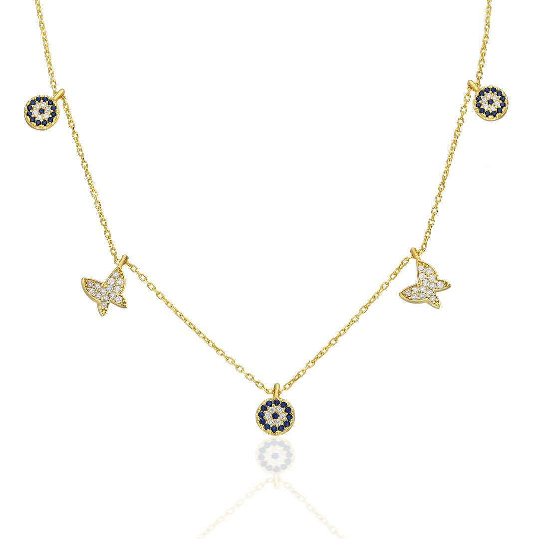 Butterfly Lucky Necklace - 925 Silver