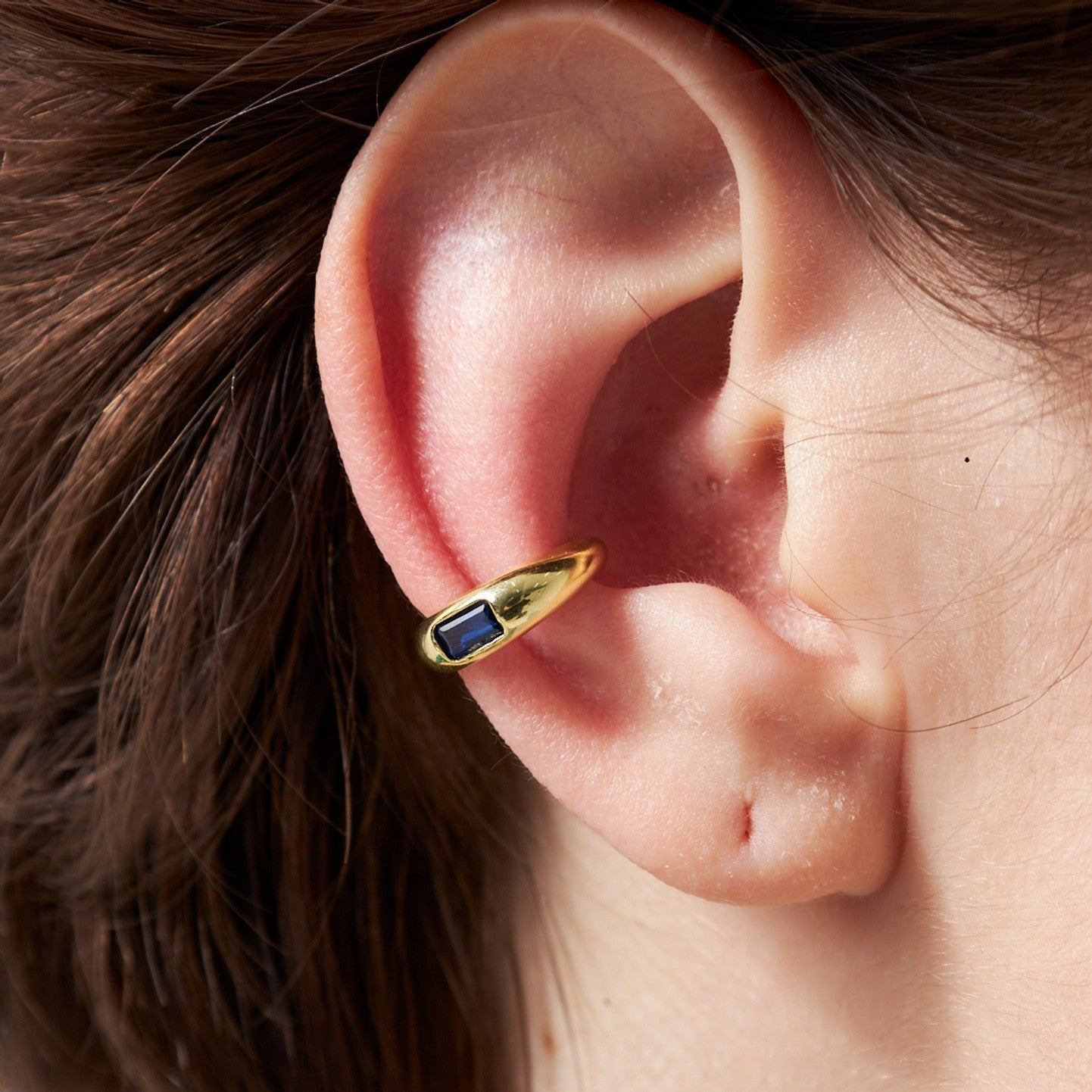 Cartilage Earrings with Colorful Stones - 925 Silver