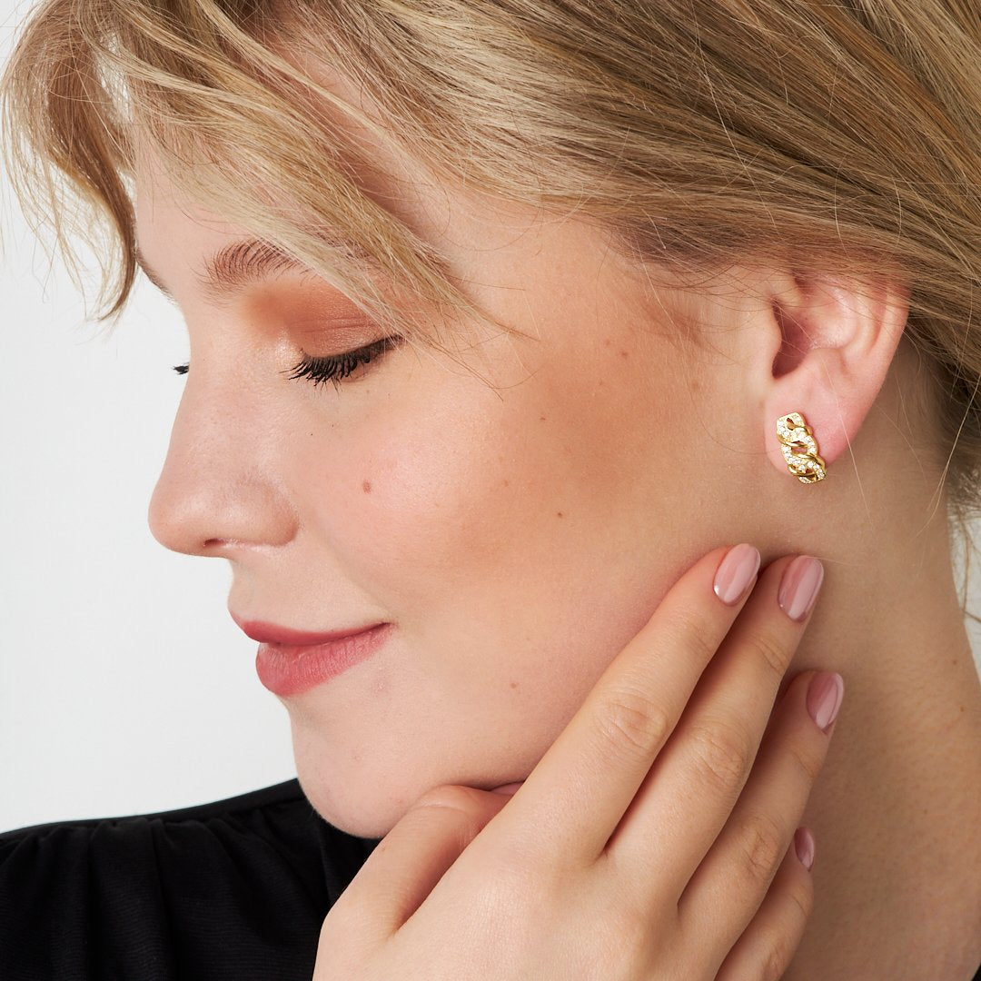 Ivy Model Stone Earrings - 925 SILVER