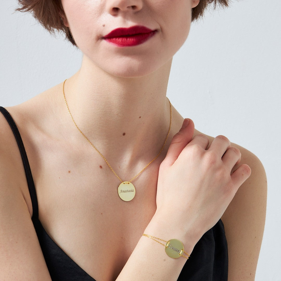 PLATTEN NAMENS SET | 925 SILBER