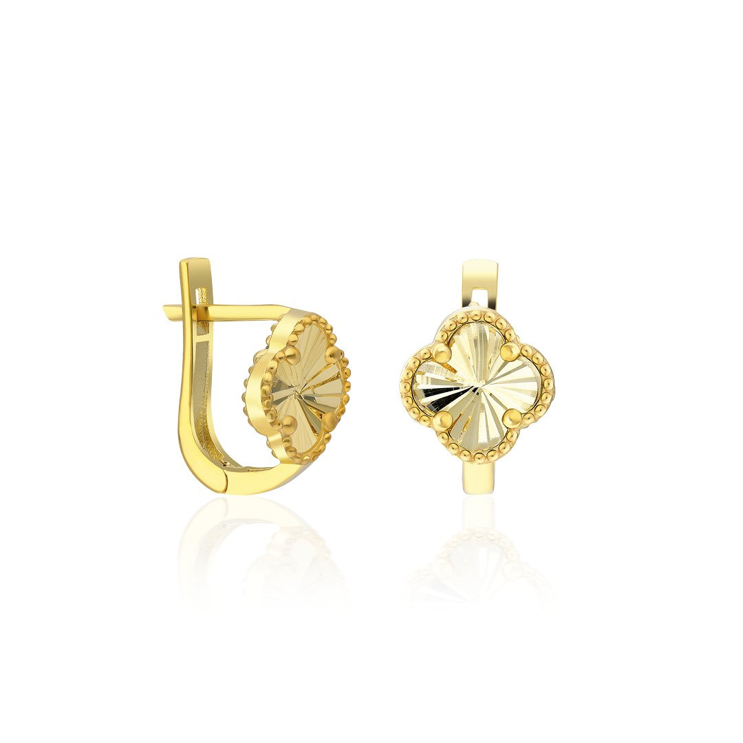 Shiny Clover Earrings - 925 SILVER