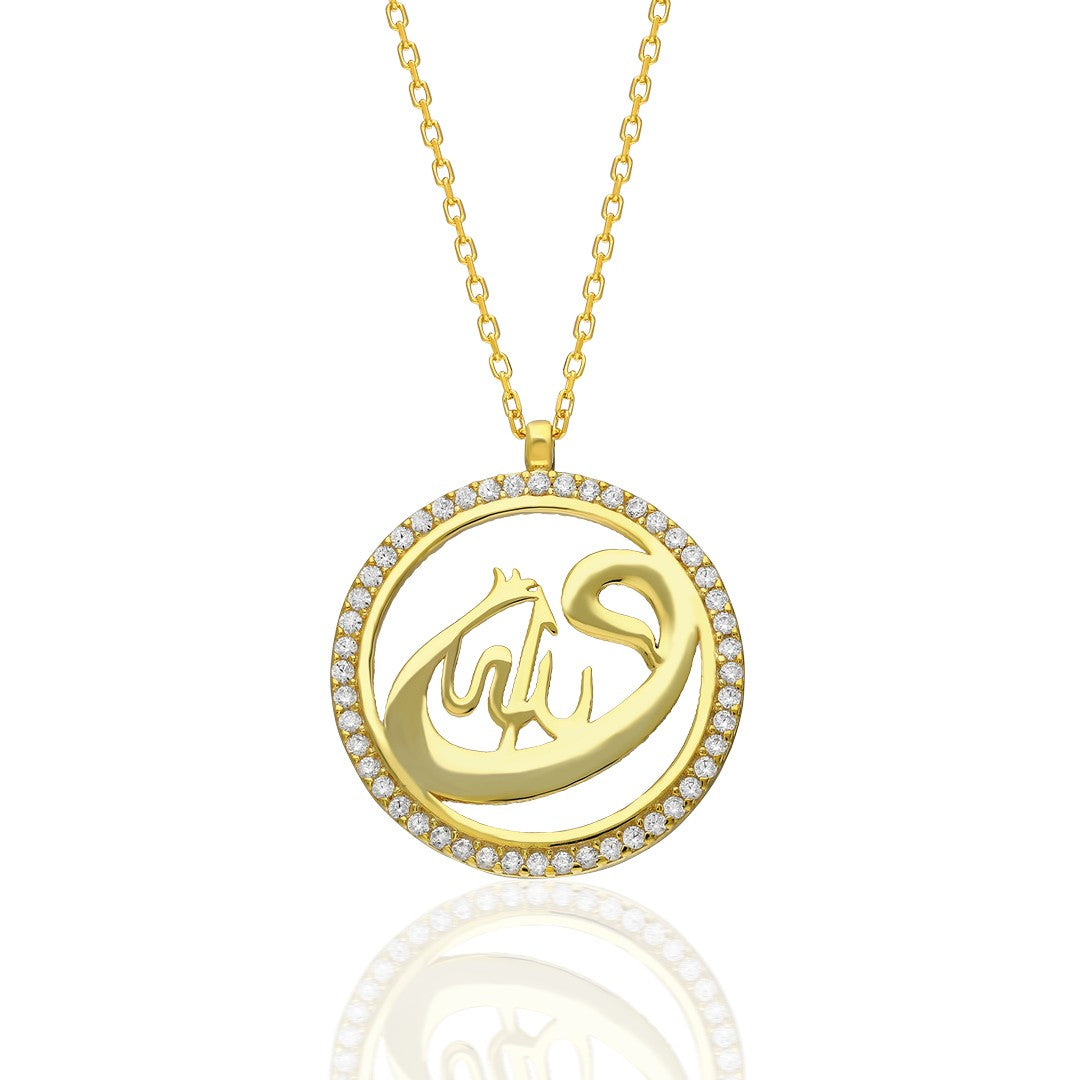 Necklace with Allah Written - 925 SILVER