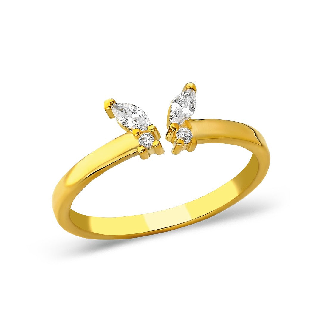 Butterfly Detailed Ring - 925 SILVER