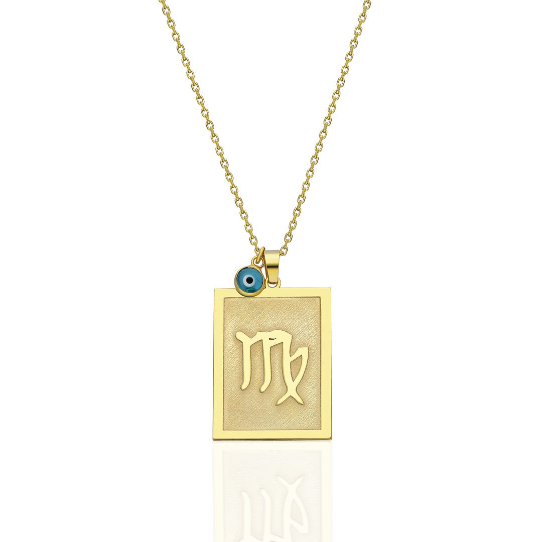 AURA VIRGO HALSKETTE ECKIG | 925 SILBER