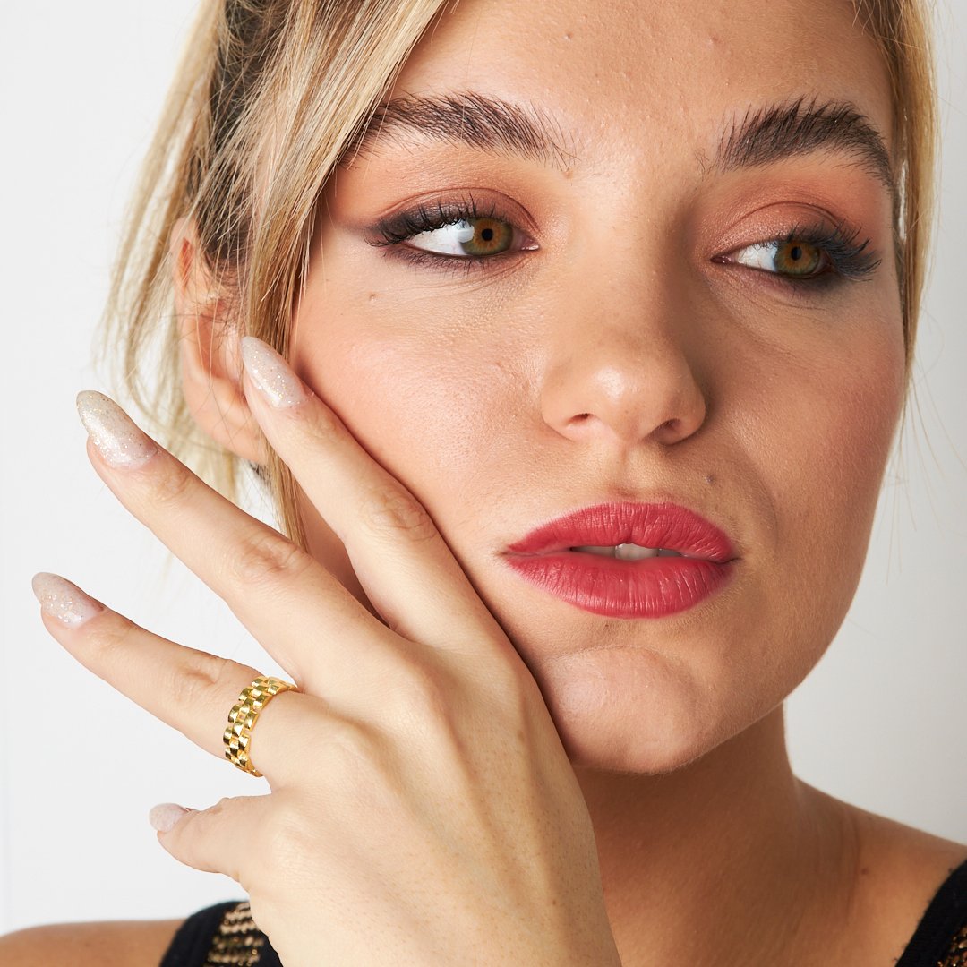 Brick Model Ring - 925 SILVER