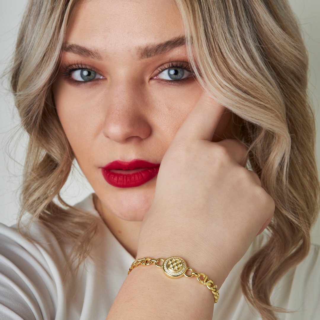 Round Two Chain Model Bracelet - 925 SILVER