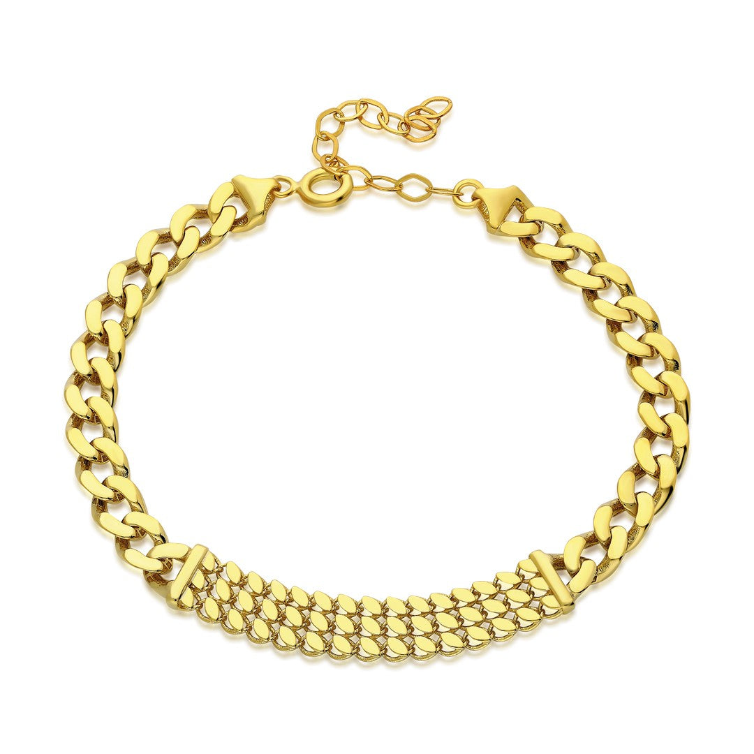 Gourmet Herringbone Bracelet - 925 SILVER