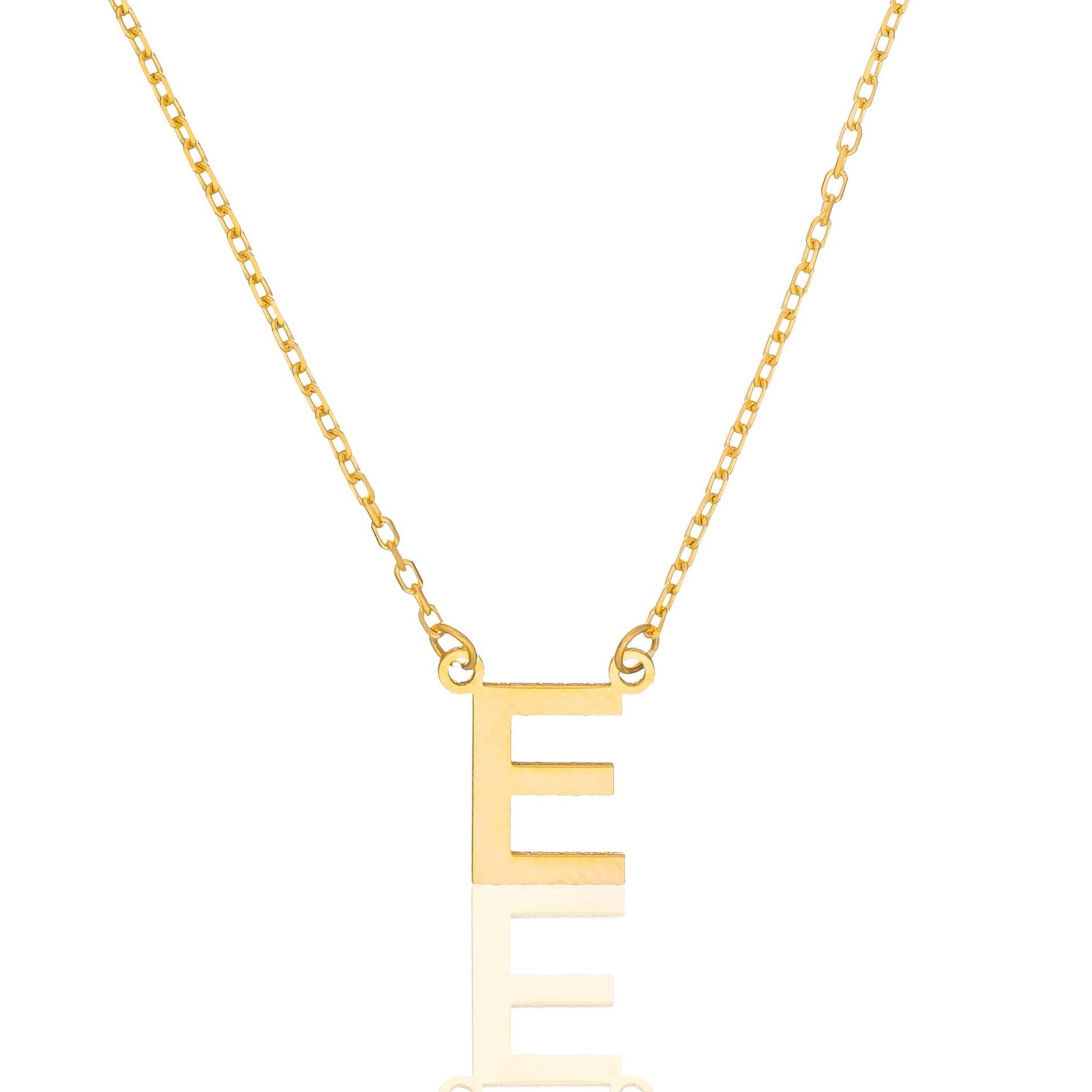 Letter Necklace Without Stone - 925 Silver