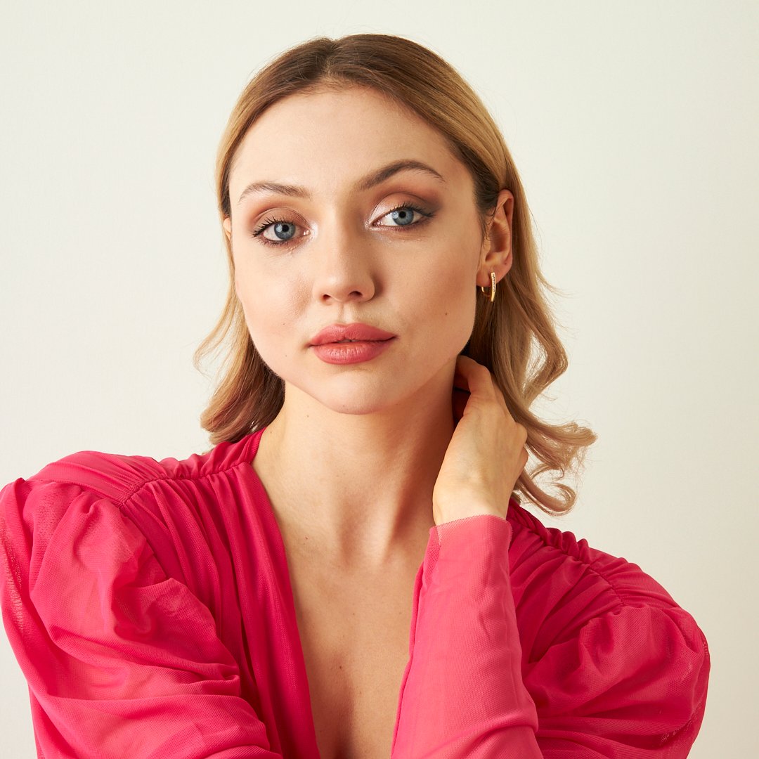 Vertical Stone Earrings - 925 Silver