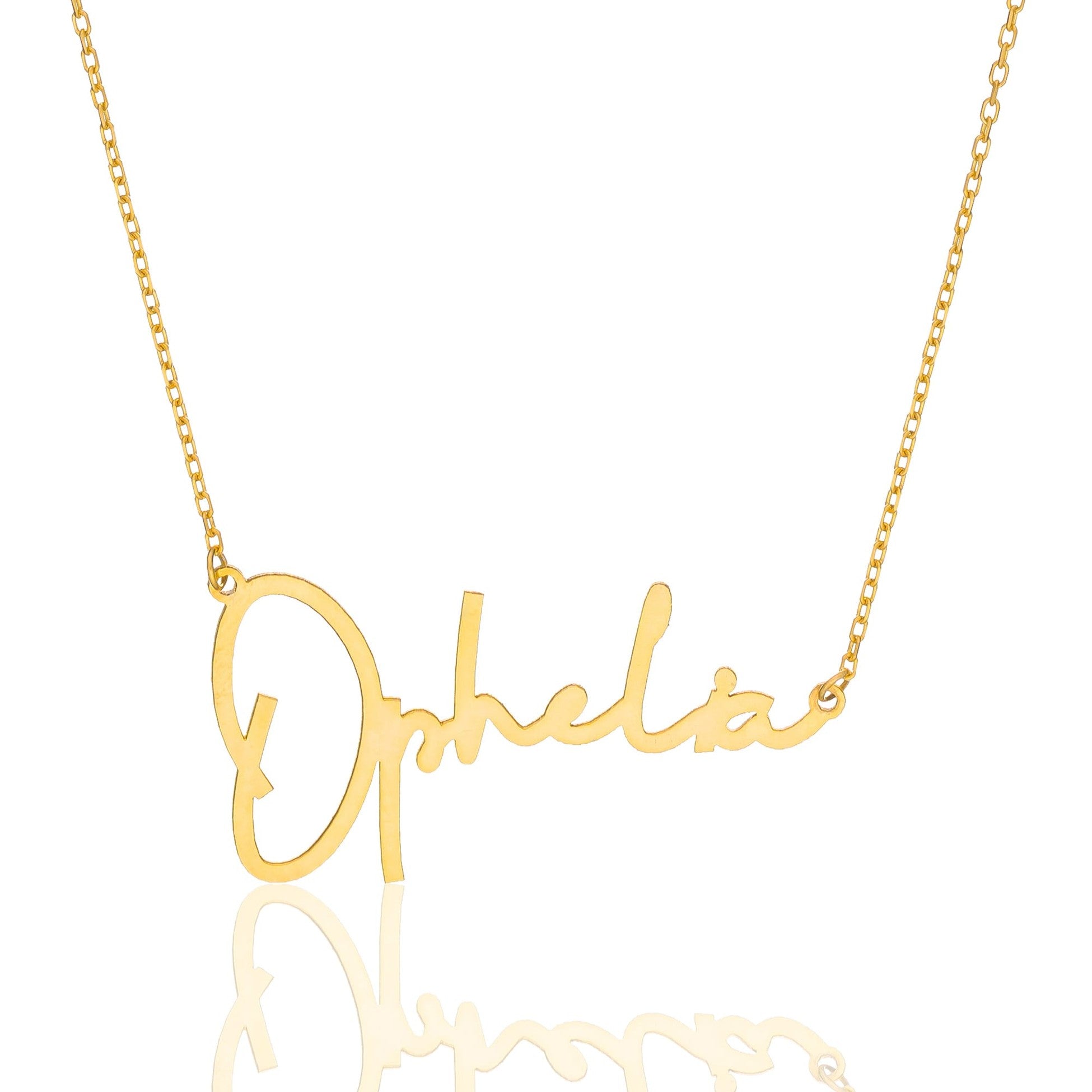 Signed Name Chain Necklace - 925 SILVER