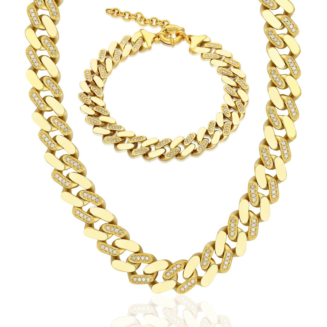 Half Gourmet Cubic Zirconia Set - 925 SILVER