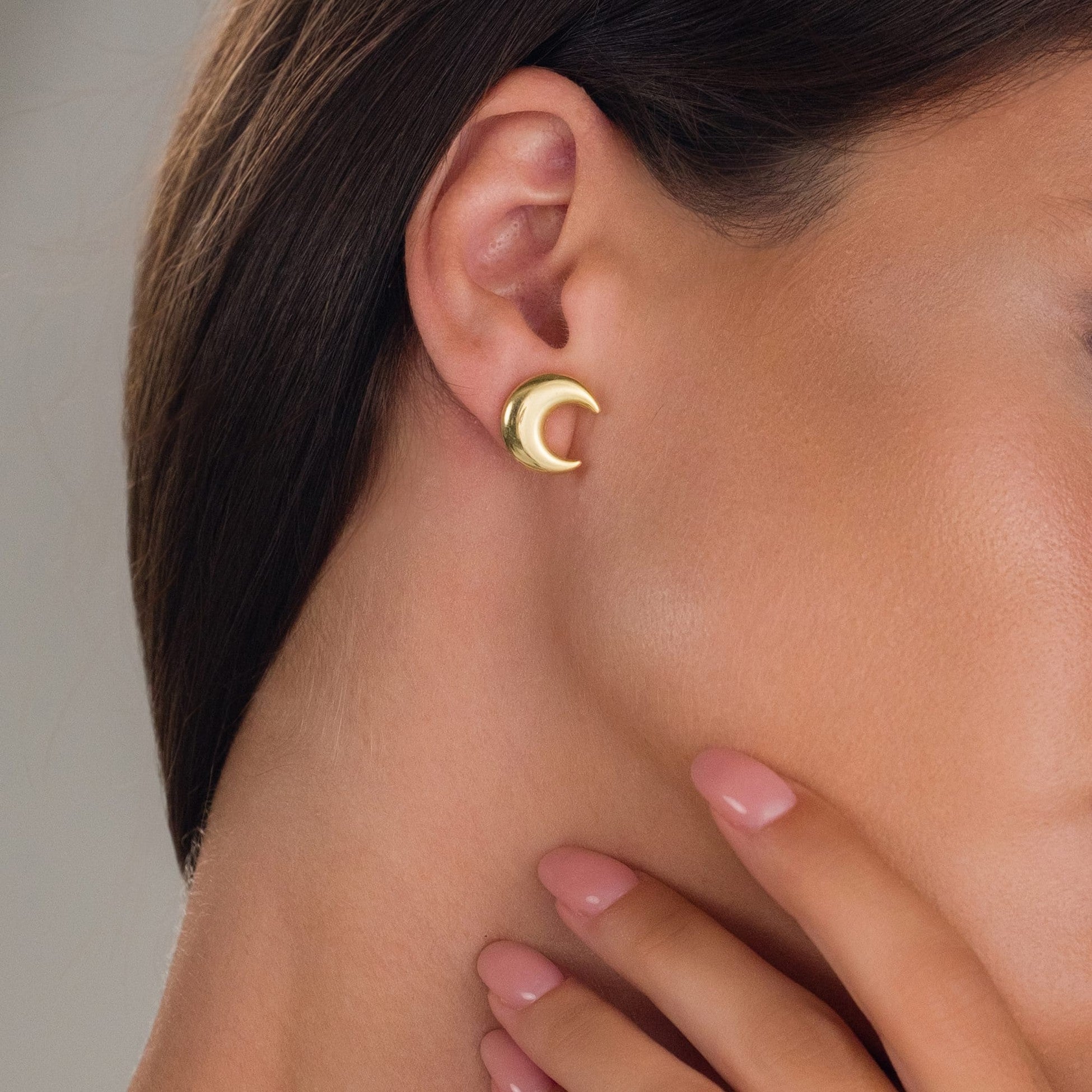 Moon Earrings - 925 Silver