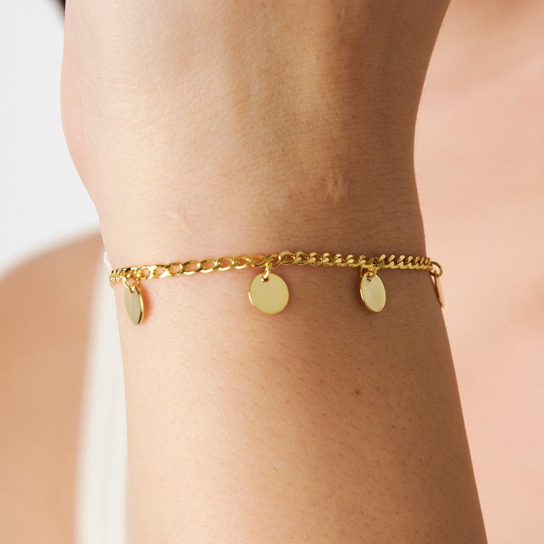 Five-Piece Sequin Bracelet - 925 SILVER