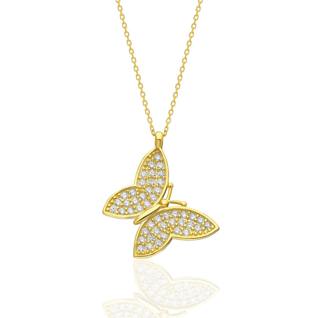 Page Butterfly Necklace - 925 SILVER