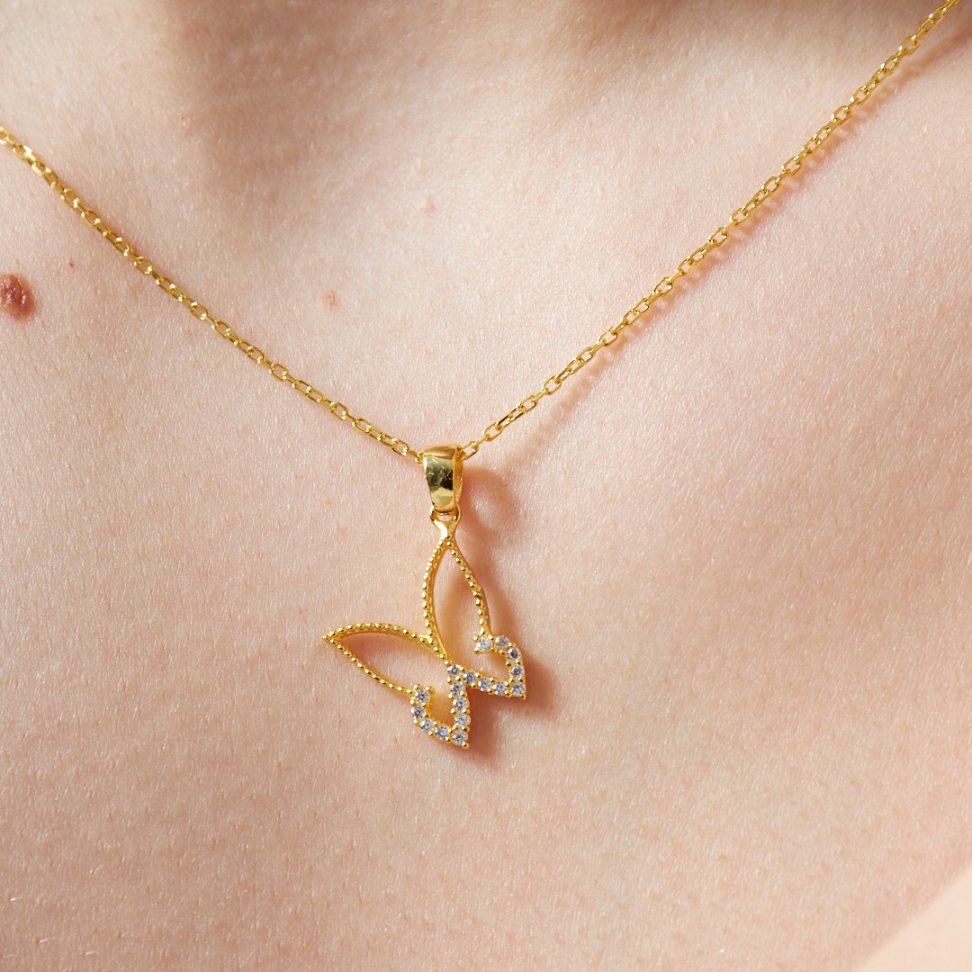 SCHMETTERLING KETTE SET | 925 SILBER