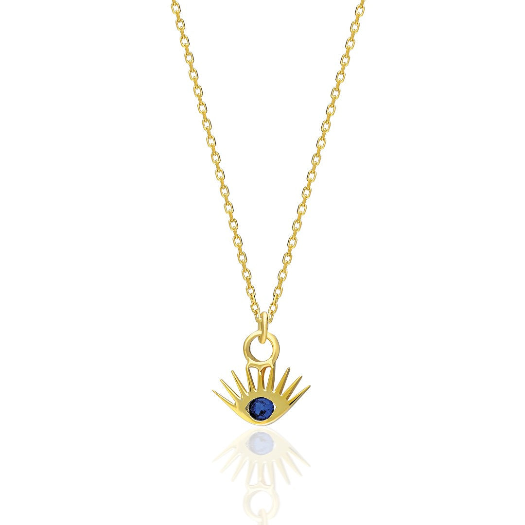 Sapphire Stone Small Eyelash Chain - 925 SILVER