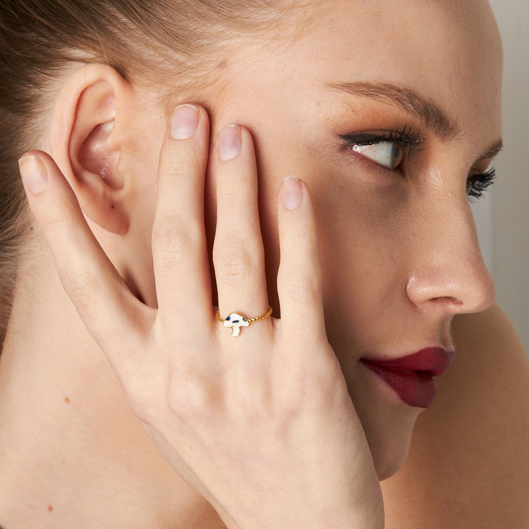 Mushroom Ring - 925 SILVER